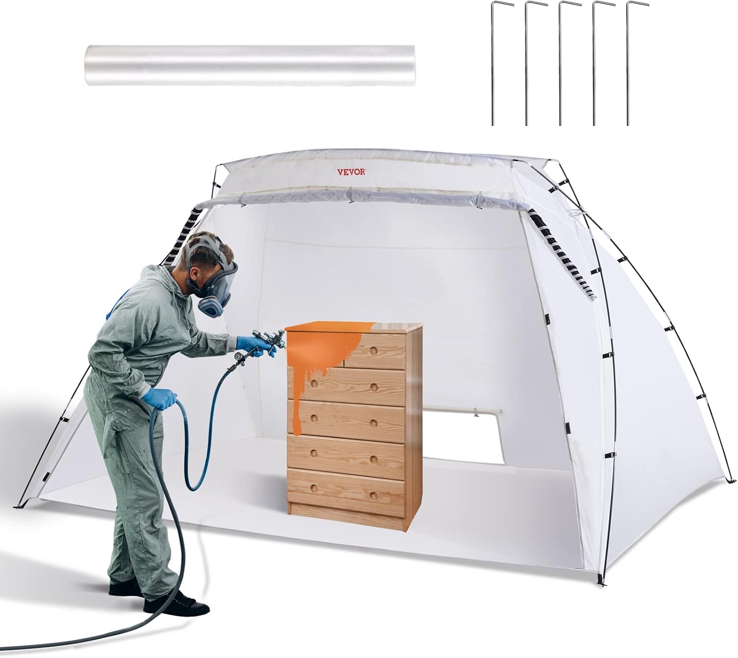 VEVOR Portable Paint Booth for DIY Projects and Furniture Painting