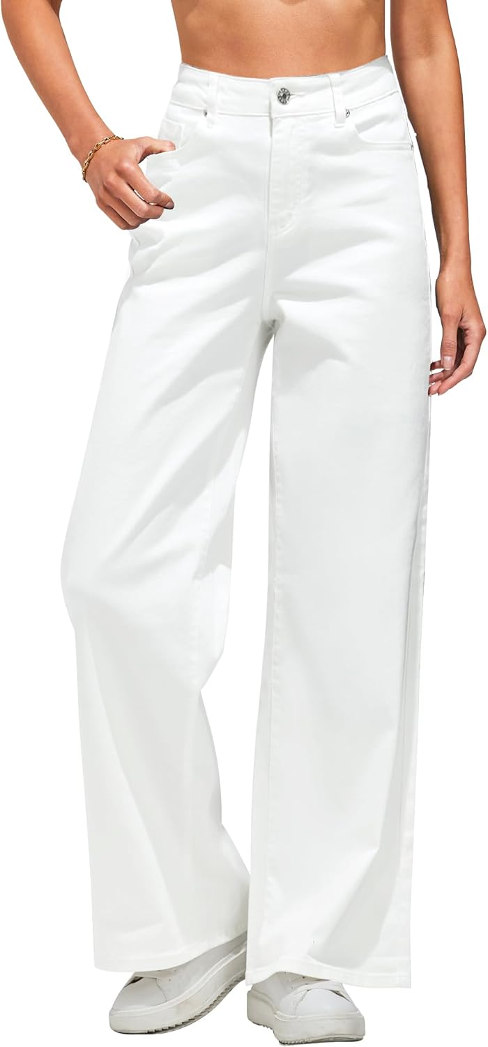 GRAPENT Wide Leg Jeans for Women - Trendy High Waisted Denim