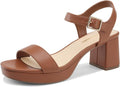 DREAM PAIRS Women's Platform Heels - Comfortable Block Sandals