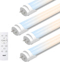 T8 Dimmable LED Tube Lights 4 ft - Remote Control, 6 CCT
