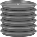 Eccliy 6 Pack 23 in Plant Saucer Set - Heavy Duty Water Trays