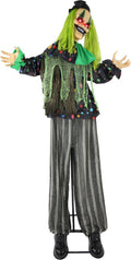Haunted Hill Farm Lifesize Animatronic Scary Talking Clown - Touch