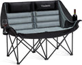 Oversized Camping Chair Loveseat - Comfortable Double Folding Couch
