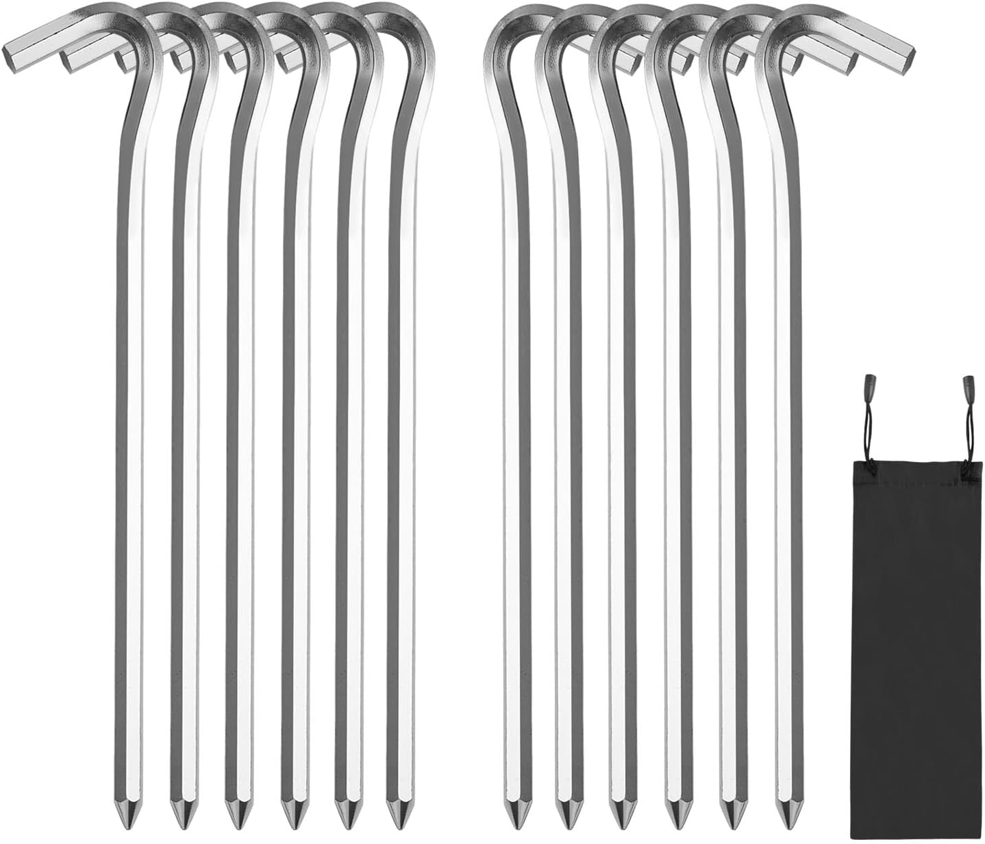 Premium Aluminum Tent Stakes - Secure Your Tent with Ease!