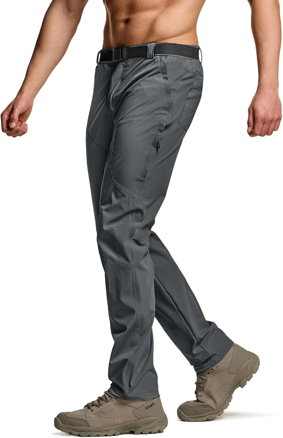 CQR Men's Vent Stretch Pants - Lightweight Cargo Utility Workwear