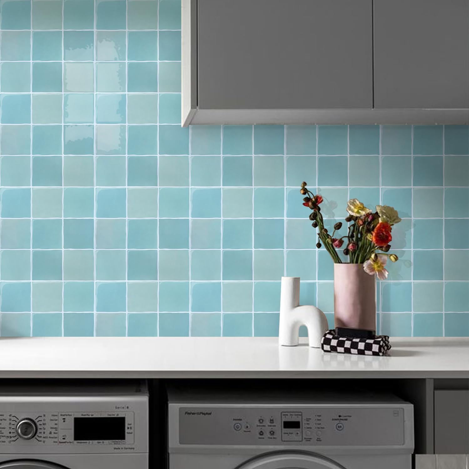 Commomy Thicker Peel and Stick Tiles for Kitchen & Bathroom