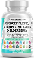 Quercetin Zinc Vitamin C D Bromelain Elderberry - Immune Support