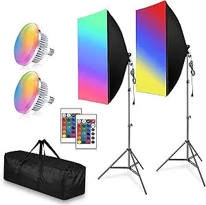 Softbox Lighting Kit for Photography and Video Recording Needs
