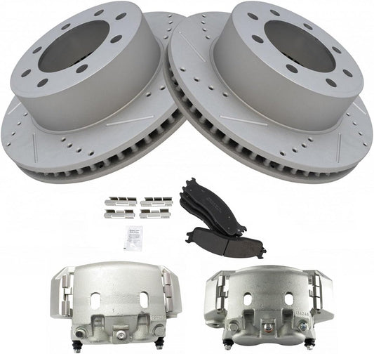 TRQ Front Performance Brake Pad & Rotor Kit for Dodge Ram 1500