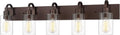 Emliviar 5-Light Metal Bath Vanity Lighting Fixture for Home