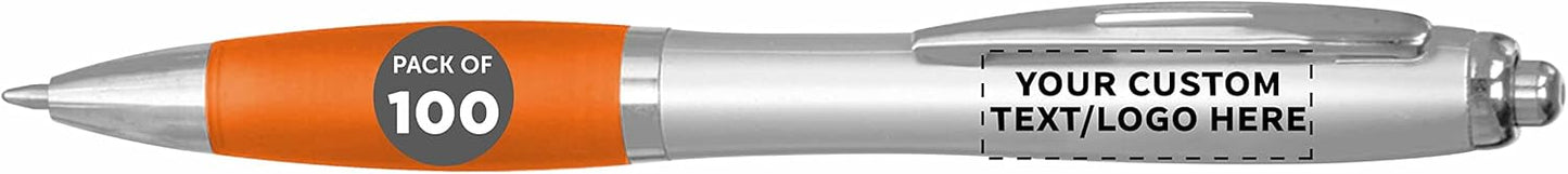 Personalized Ballpoint Pens with Rubber Grip for Custom Writing