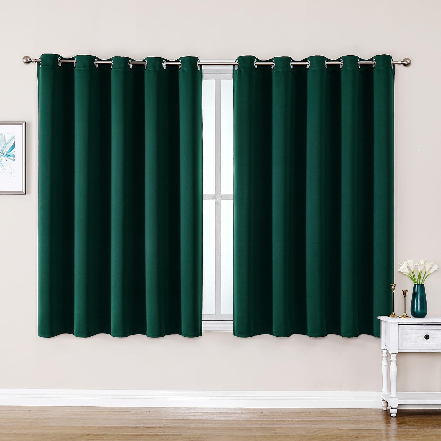 ChrisDowa Blackout Curtains 70 inches Wide for Bedroom