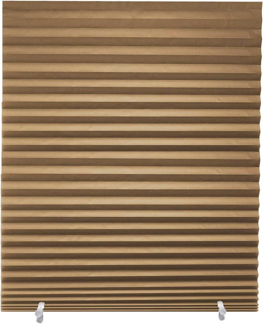 Pleated Paper Temporary Shades for Indoor Windows - 6-Pack