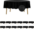 Fokitut 12 Pack Waterproof Round Tablecloth 90 in - Stain Resistant