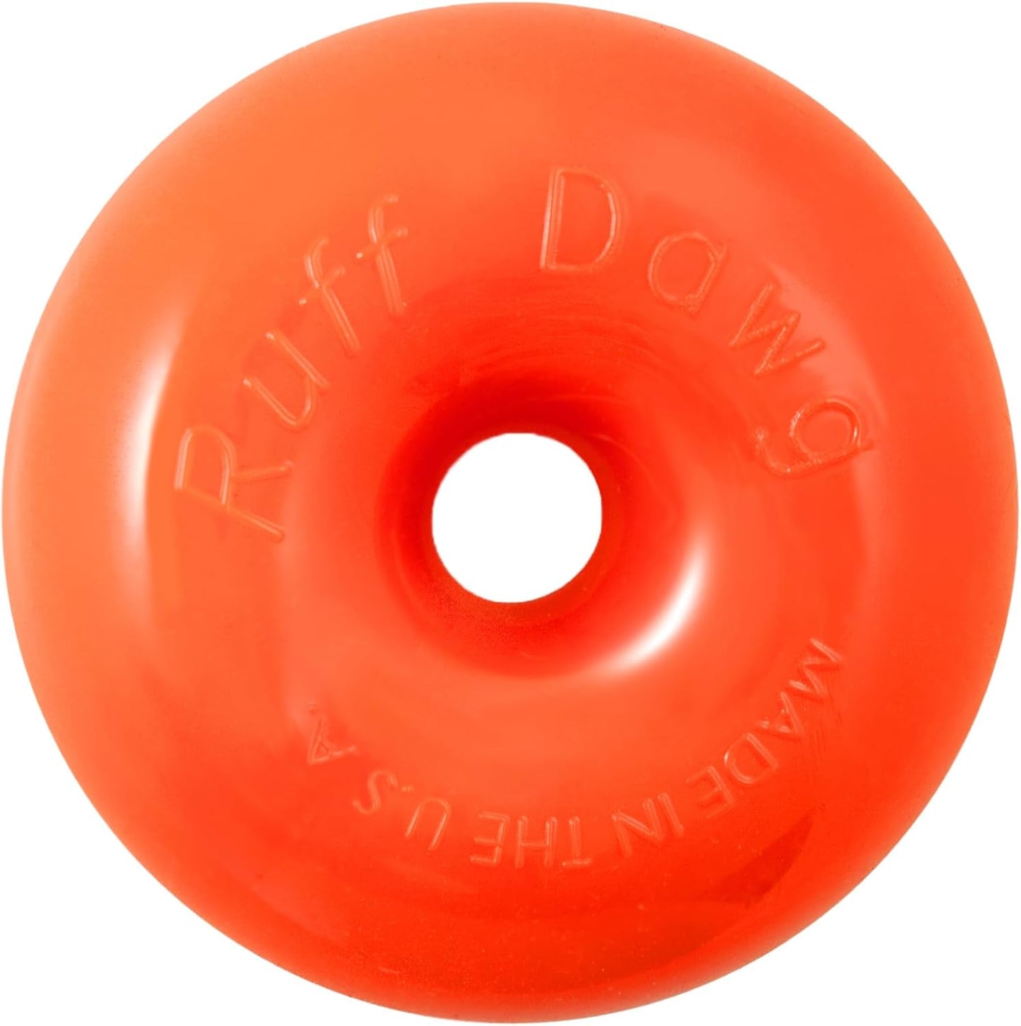 XL Dawg-Nut: Ultra-durable Chew Toy, Floats - Neon Colors - USA Made