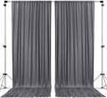 10 ft x 10 ft Charcoal IFR Polyester Backdrop Drapes Panels - Event