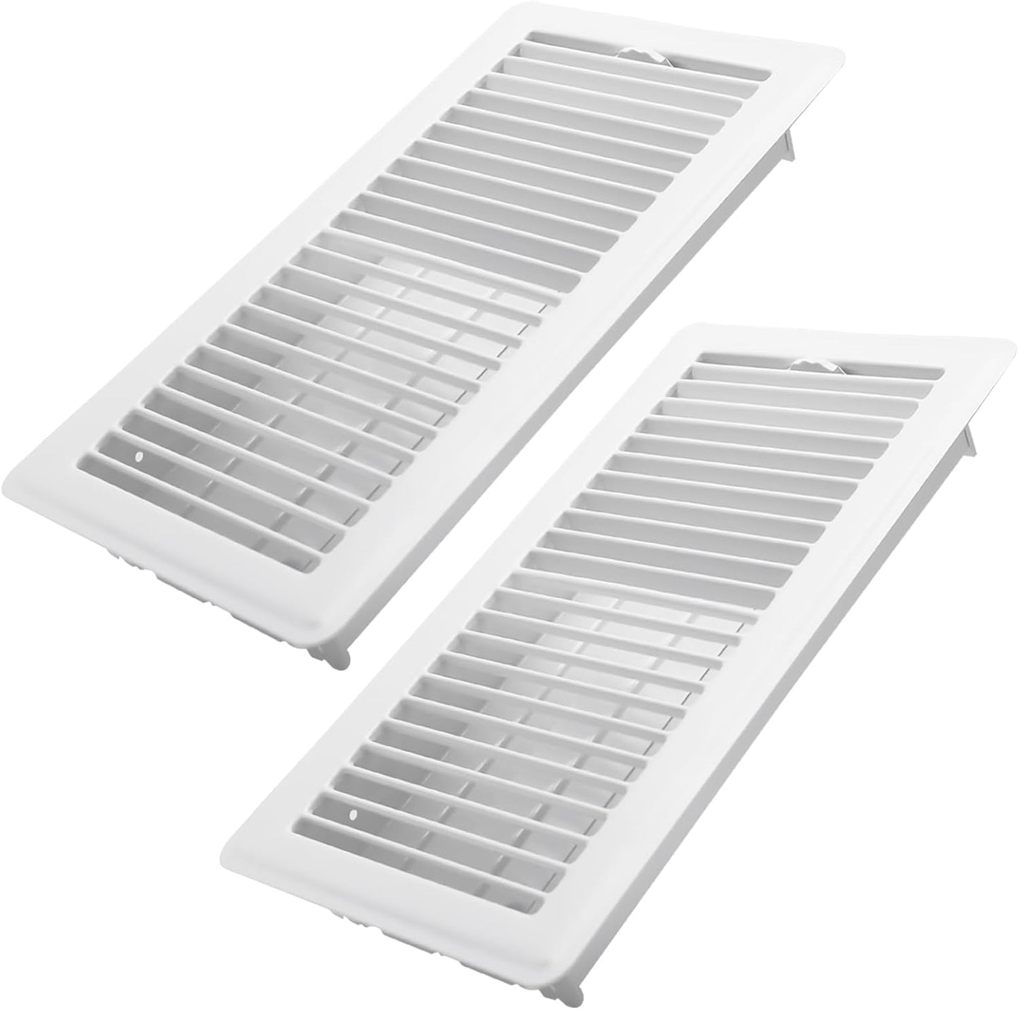 6x12 Inch Floor Register 2 Pack - Heavy Duty Steel Vents