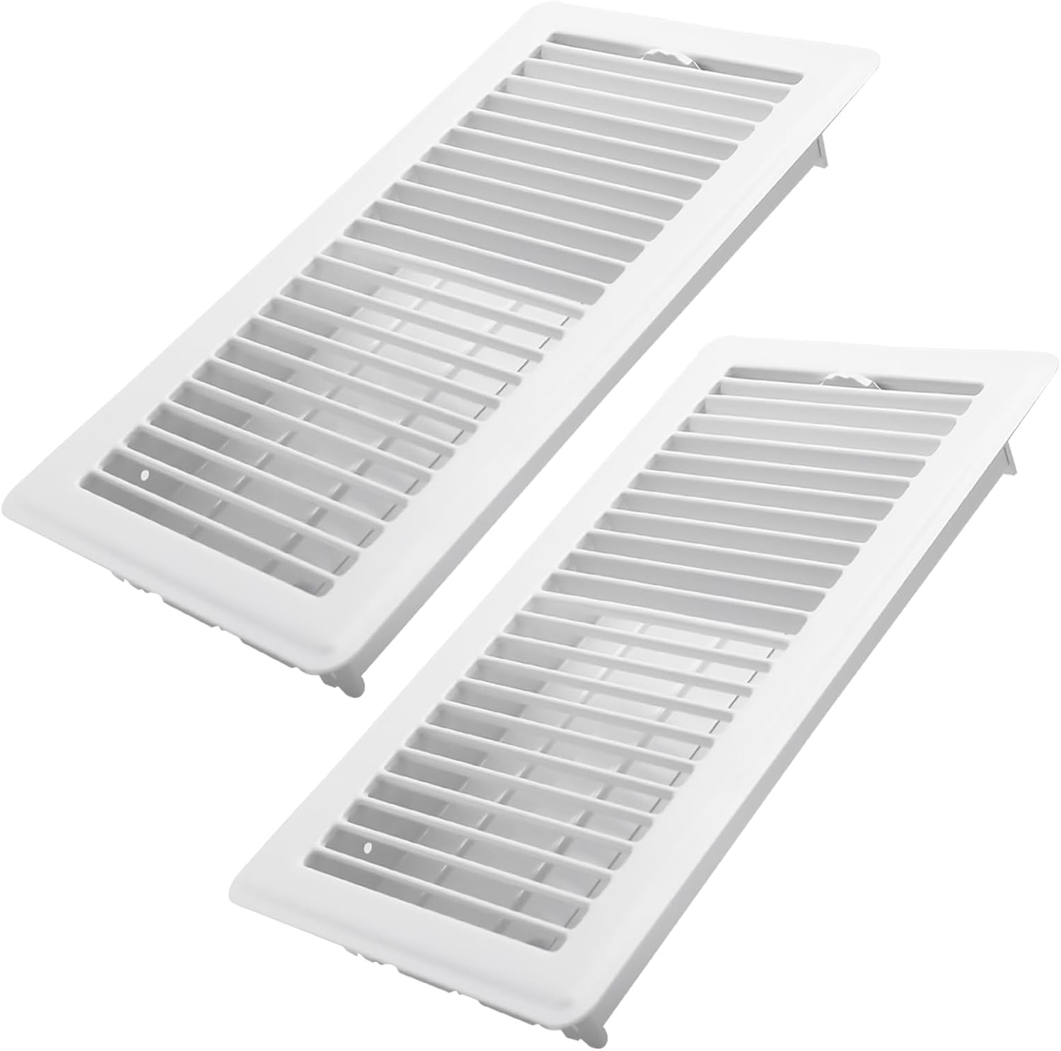 6x12 Inch Floor Register 2 Pack - Heavy Duty Steel Vents