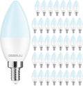 DEGNJU 40 Pack Chandelier Light Bulbs 60 Watt Equivalent