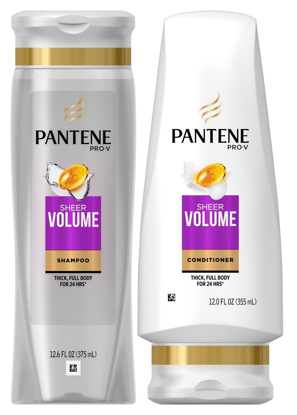 Pantene Pro-V Sheer Volume Shampoo & Conditioner Duo - Volumizing Hair Care Set