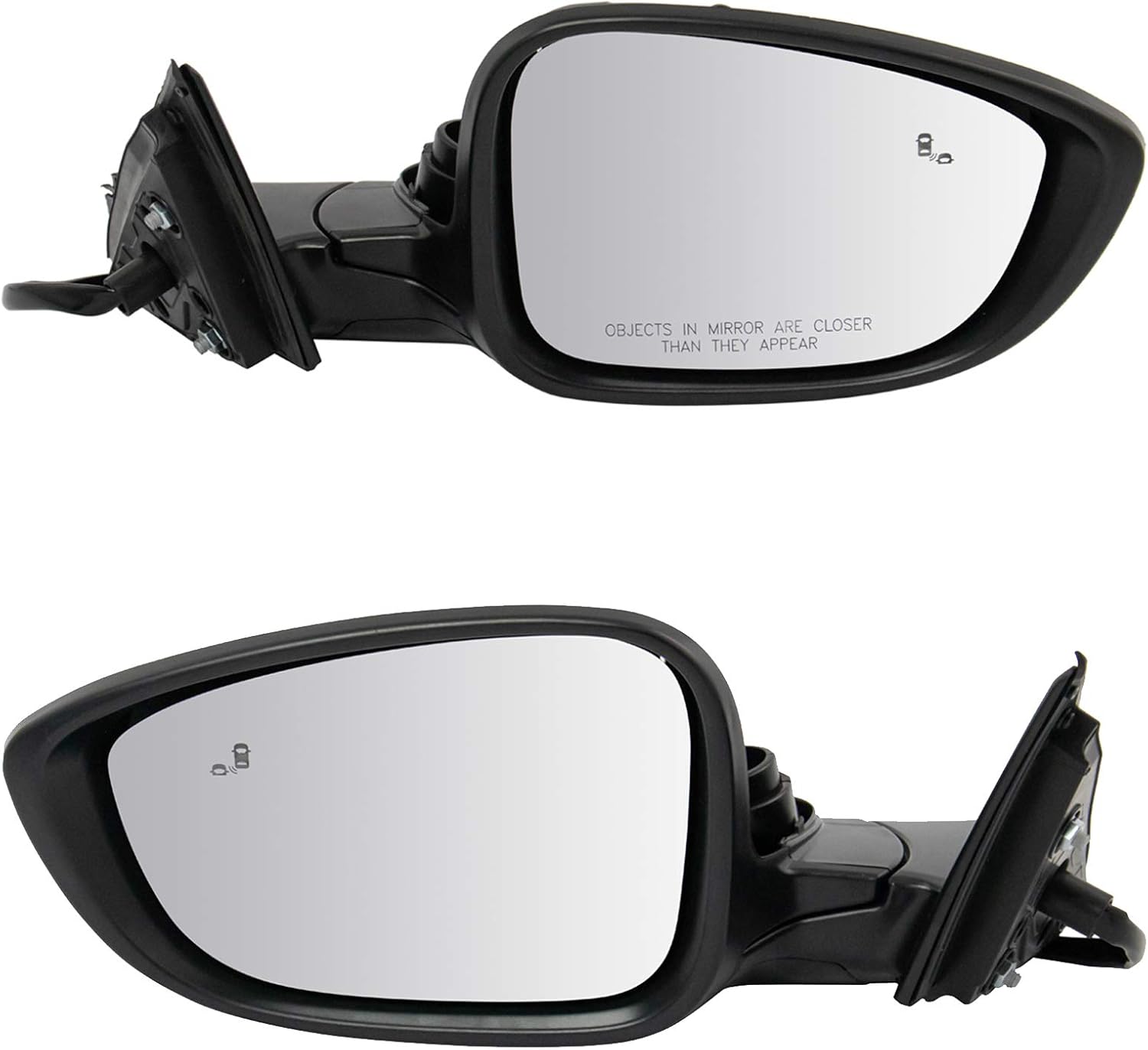 TRQ Power Heated Paint to Match Side Mirror Set for Honda Accord