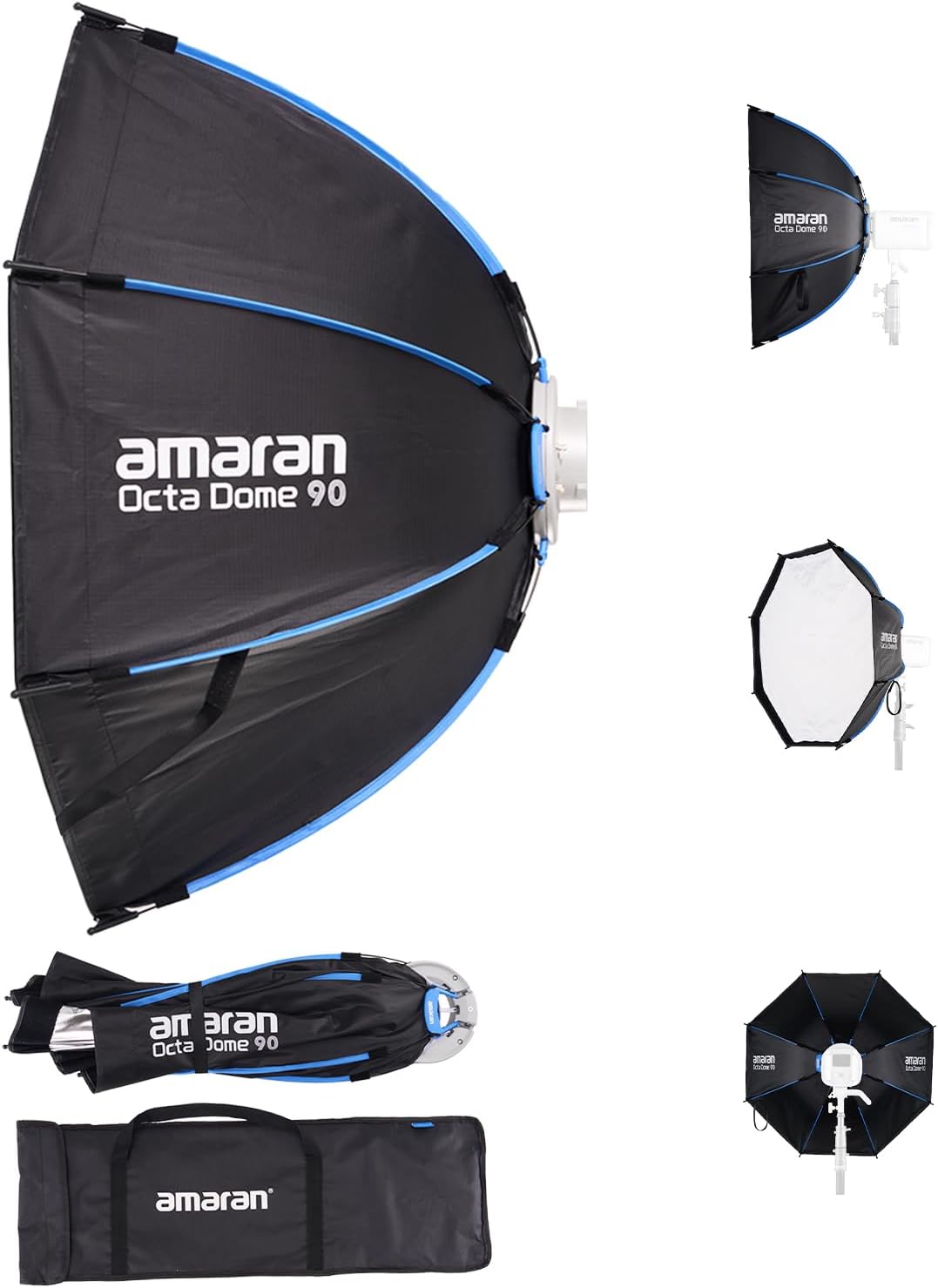 Amaran Octa Dome 90: Quick-Setup Octagonal Softbox for Photography