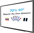 H-Qprobd 70inx40in White Board for Wall - Large Magnetic Board