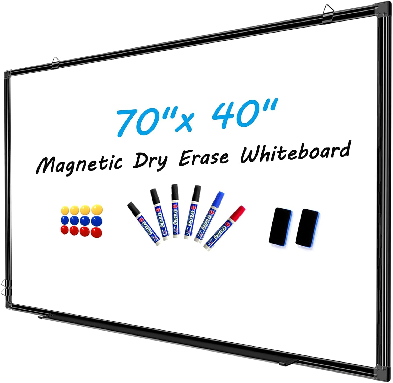 H-Qprobd 70inx40in White Board for Wall - Large Magnetic Board