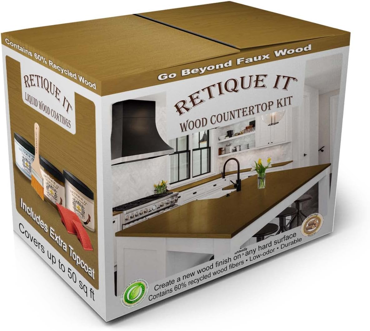 Retique It Wood Finish Countertop Kit for Stunning Transformations