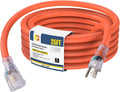EP 25 Ft Lighted Outdoor Extension Cord for Heavy Duty Use