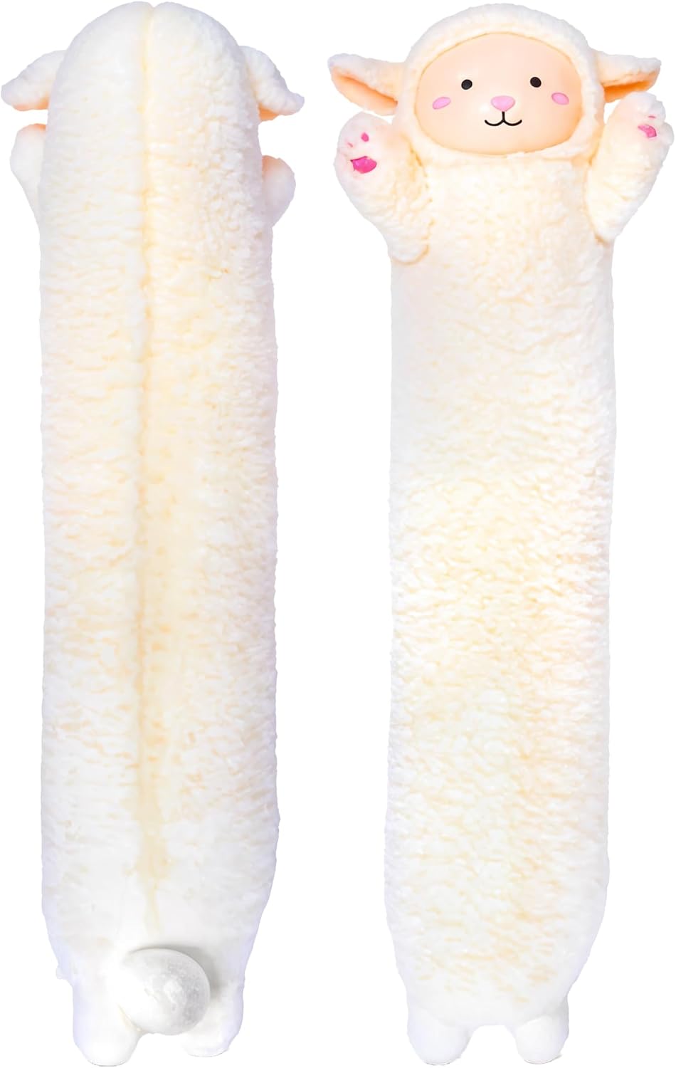 Lamb Plush Body Pillow for Kids | Soft Cuddle Toy for Comfort