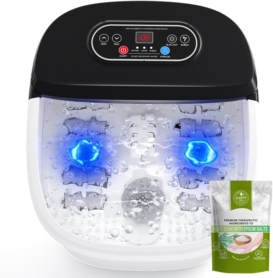 Foot Spa Bath Massager with Heat and Ozone for Relaxation