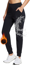 Fleece Lined Joggers Women - Warm Water Resistant Winter Pants