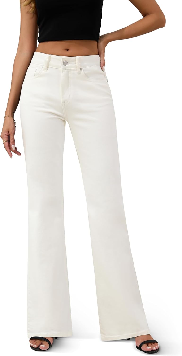 FLYING BANANA Women's High Rise Wide Leg Baggy Denim Jeans