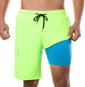 BRISIRA Mens Swim Trunks 9 in Inseam - Compression Liner Comfort US