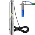 Deep Well Submersible Pump 1.5HP 4in - Reliable 37GPM, 276ft Head