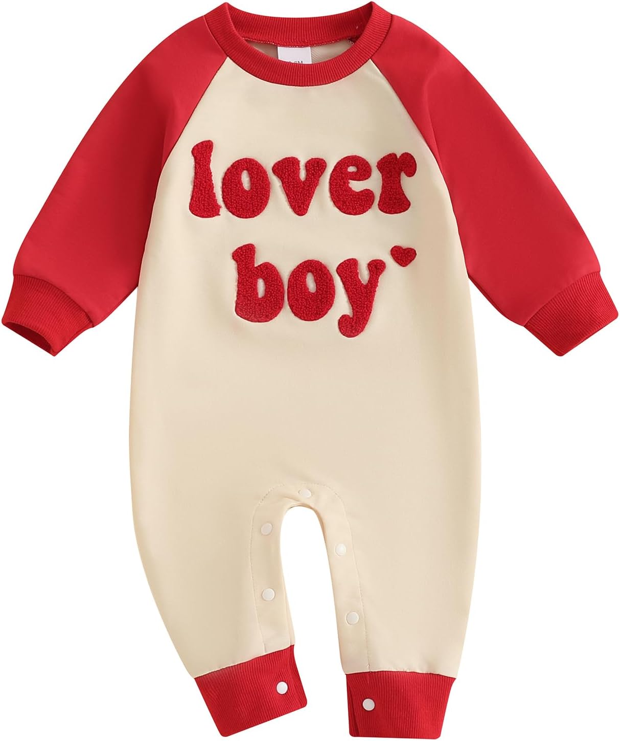 Lover Boy Embroidered Romper - Cute Valentines Outfit