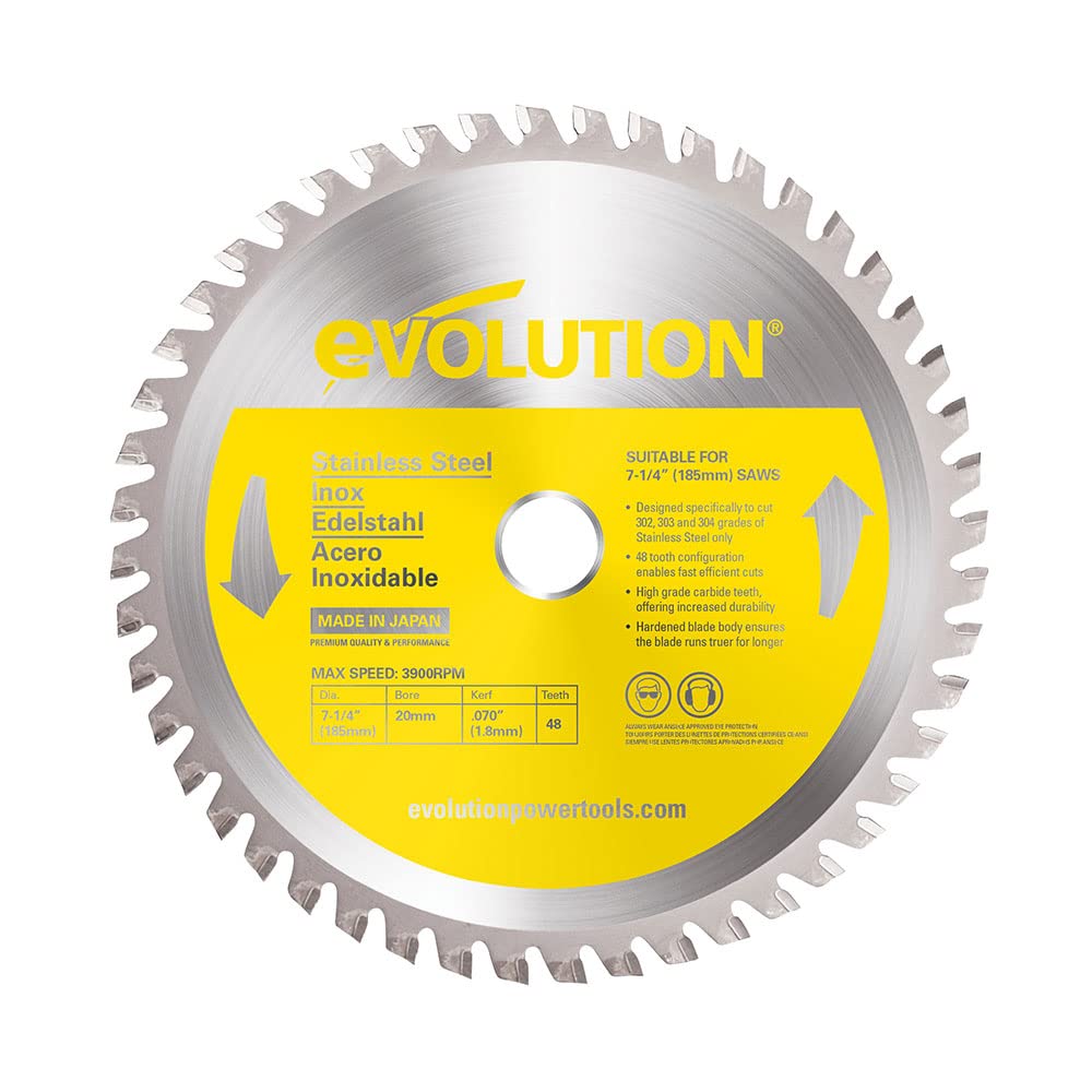 Evolution Power Tools 185BLADESS Stainless Steel Cutting Blade
