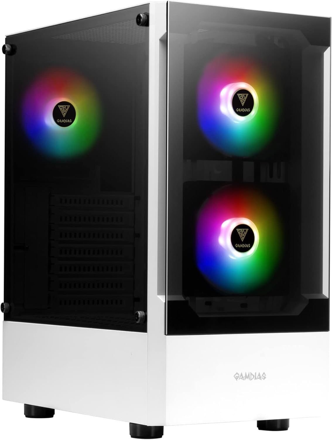 Gamdias TALOS E3 White Mid Tower Gaming Case with ARGB Fans