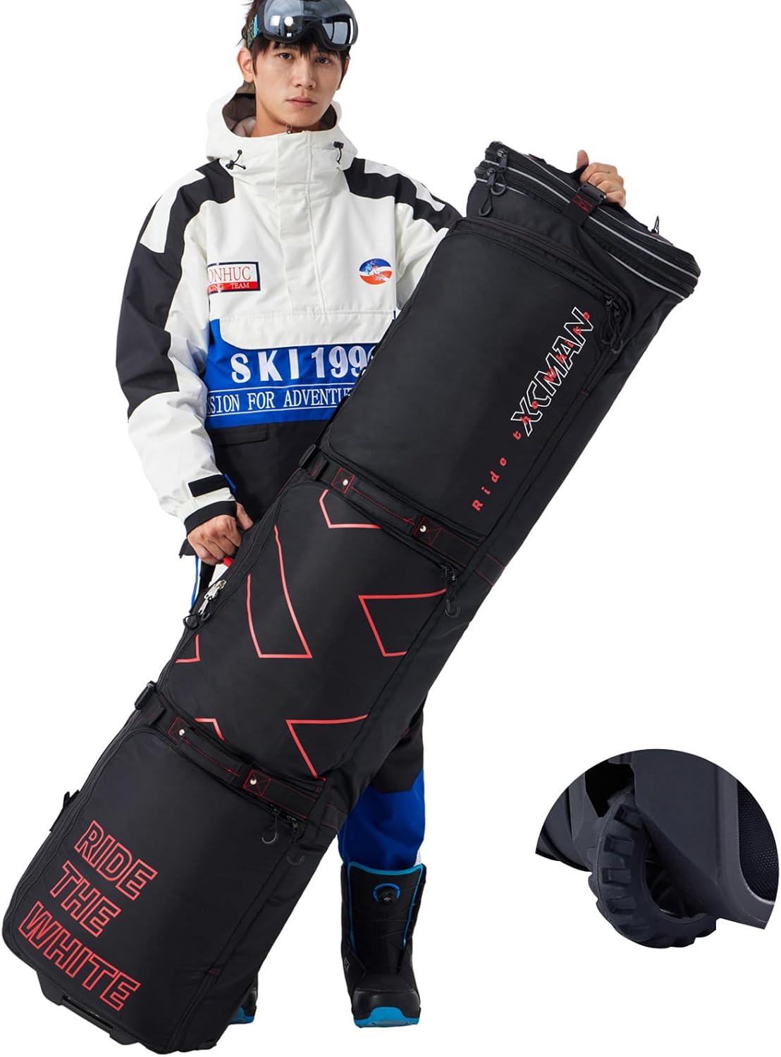 XCMAN 70In Snowboard Bag: Easy Travel with Water-Resistant Design