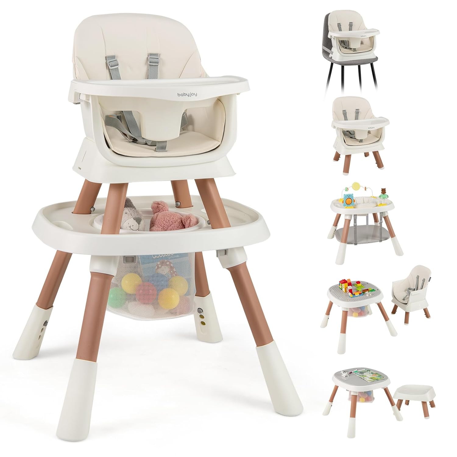 16 in 1 Convertible Baby High Chair for Toddlers and Babies