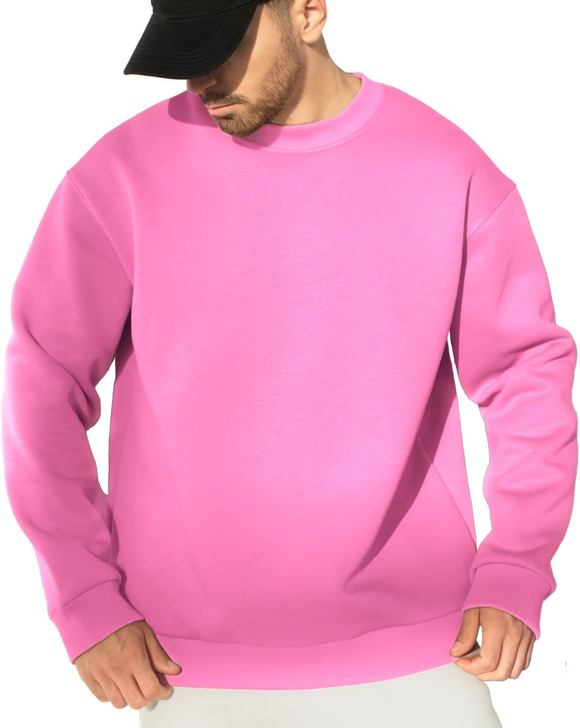 JIHUILAI Soft Long Sleeve Crewneck Sweatshirt