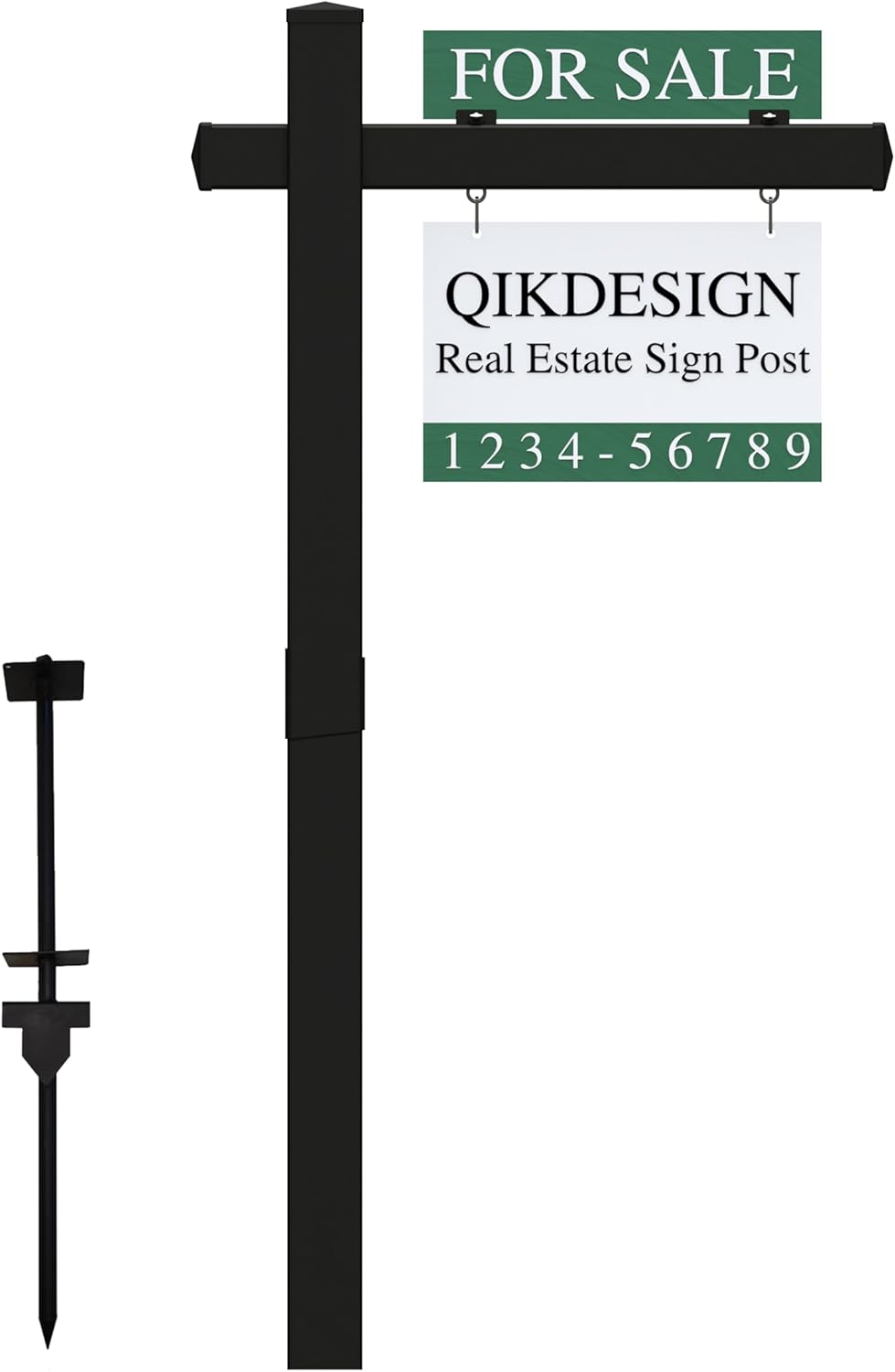 Durable 6ft Tall Vinyl PVC Real Estate Sign Post for Realtors