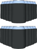 PartyPrints 1000 Pack Charcoal Can Cooler Sleeves - Thick Insulation