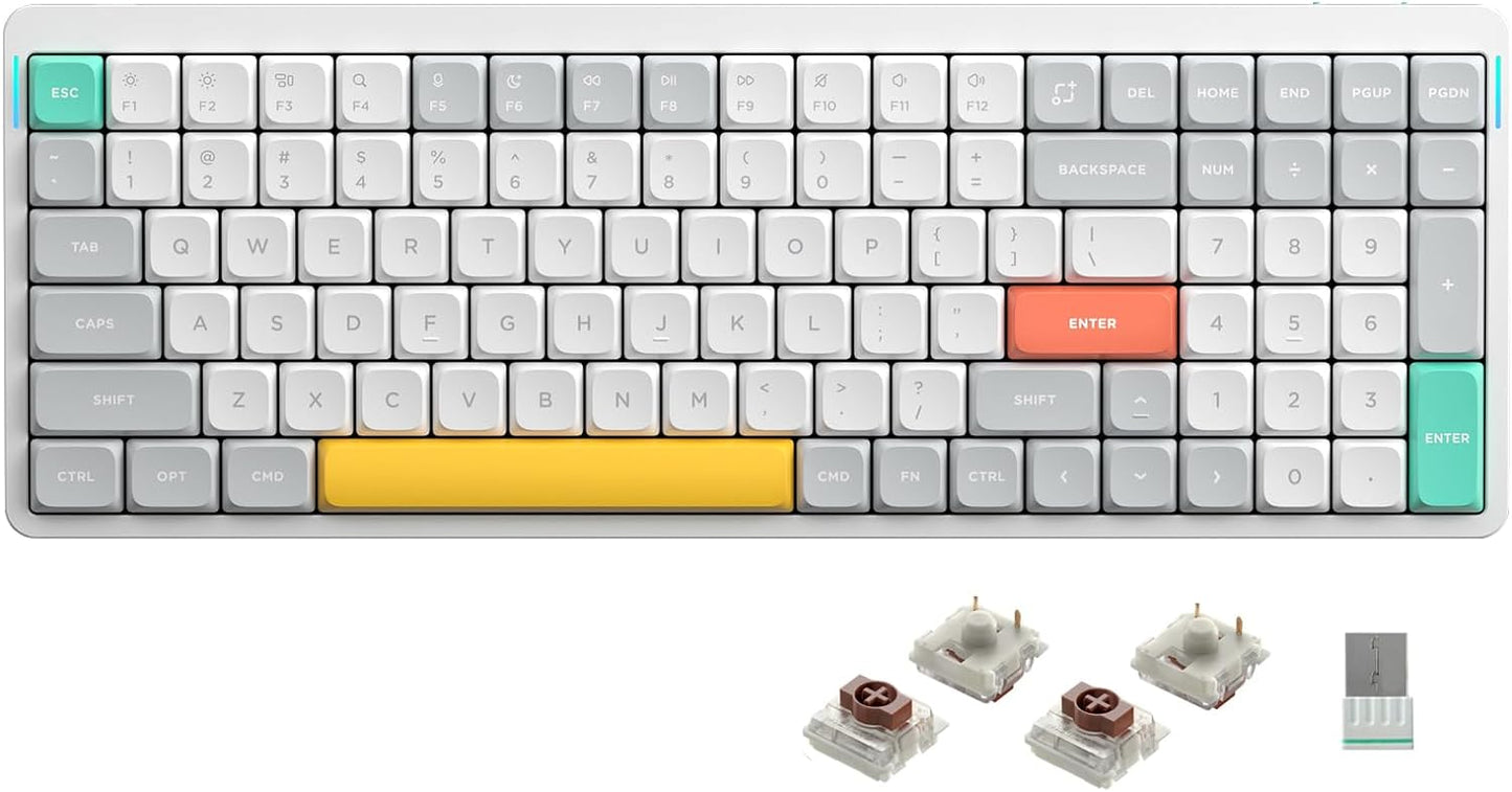 nuphy Air96 V2 White Wireless Gaming Keyboard