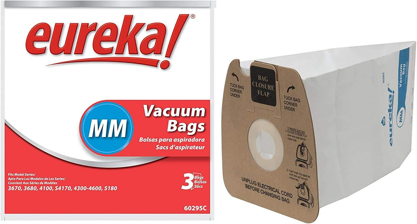 Eureka Type MM Vac Bags, 3-Pack - Powerful Cleaning
