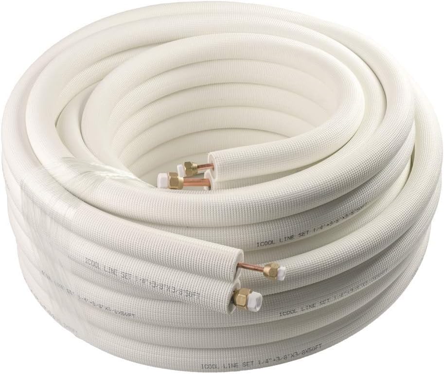Wostore 50Ft. Mini Split Line Set for Efficient HVAC