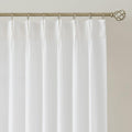 Vision Home White Pinch Pleated Semi Sheer Curtains 40in x 63in