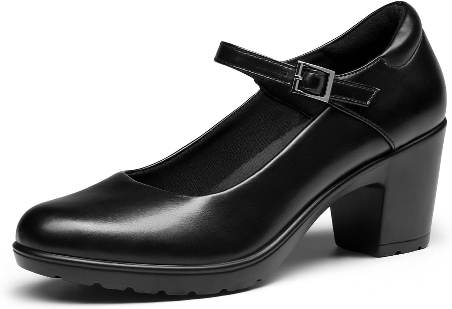 DREAM PAIRS Women's Chunky Low Block Heels for Comfort