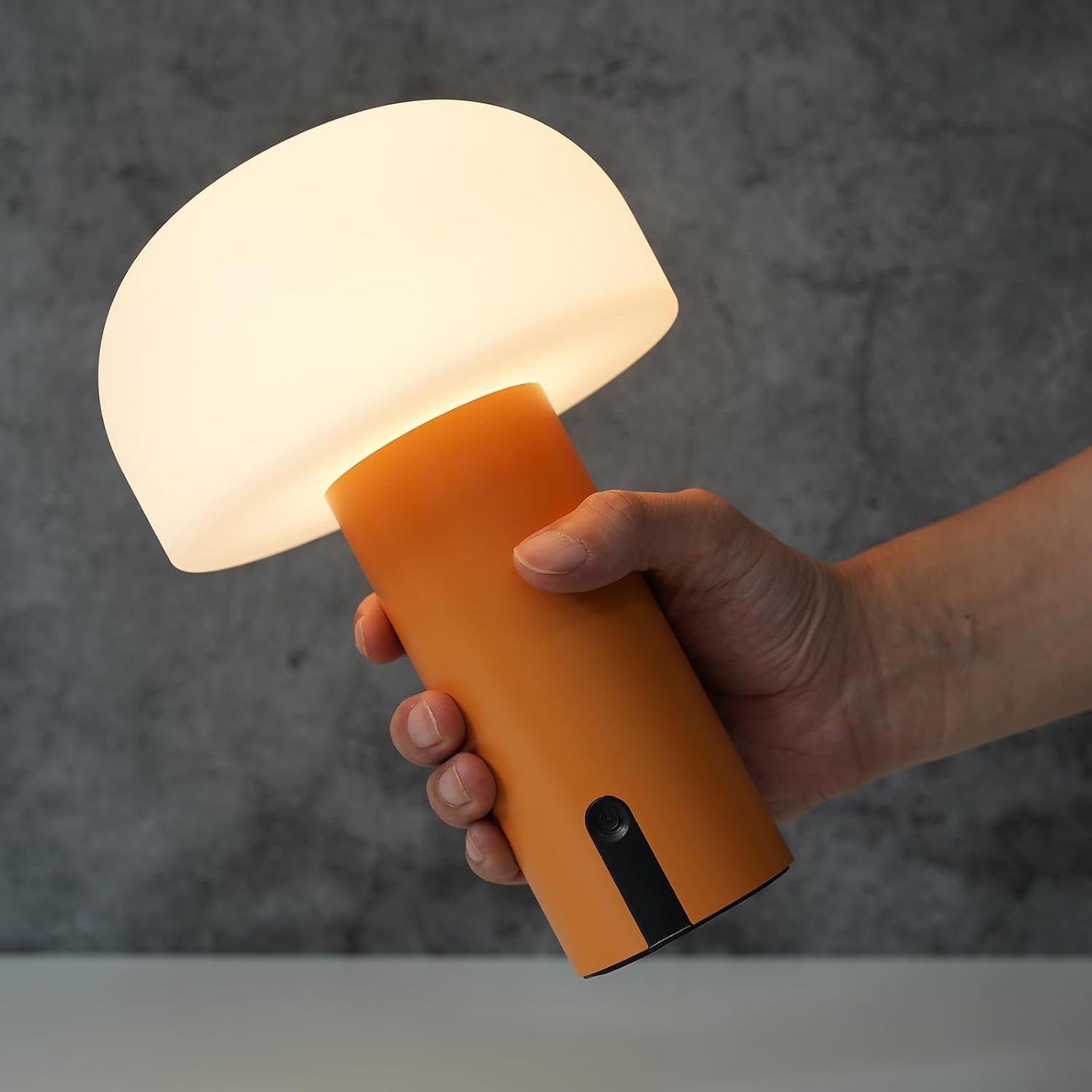 Outdoor Mushroom Table Lamp Rechargeable for Patio Use